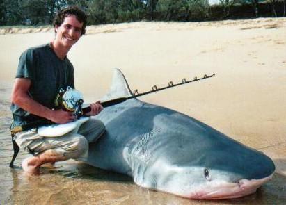 Simon Harmon with 136 Tiger Shark
